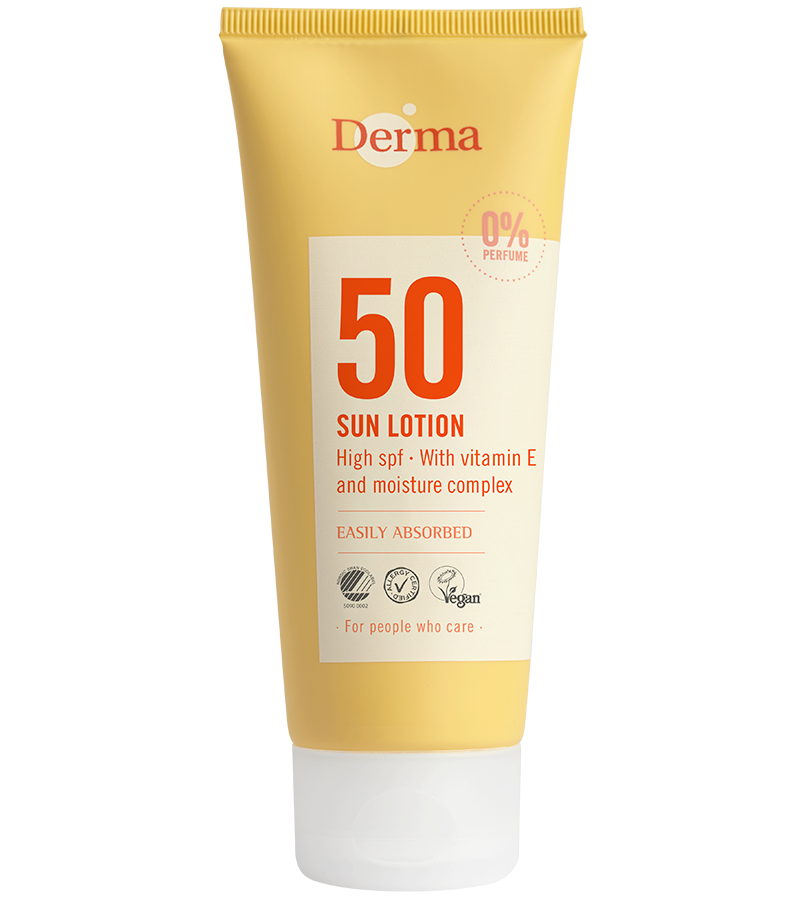 Derma Sollotion SPF50 (100 ml) - Vandfast solcreme